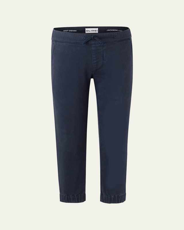 Boy's Jackson Denim Joggers, Size 2-